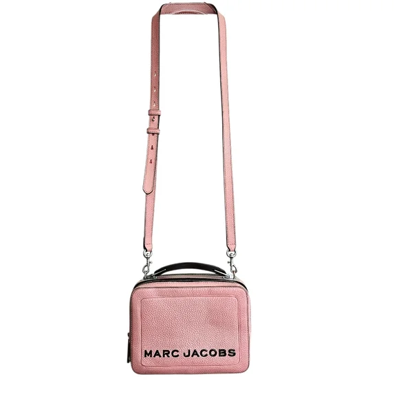 Marc Jacobs The Box 23 Pink Pebbled Leather Crossbody Handbag - Picture 2 of 13